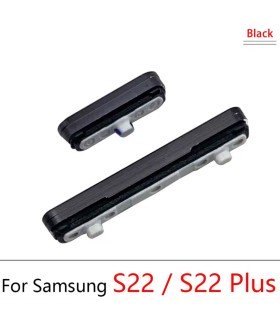 For Samsung Galaxy S22 S22 plus Black Outer Side Power Volume on off Button