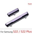 For Samsung Galaxy S22 S22 plus Purple Outer Side Power Volume on off Button