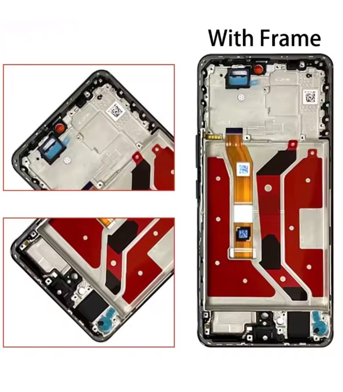 For Honor Magic 7 LITE X9C BRP-NX1 OLED Display LCD Touch Screen Green Frame