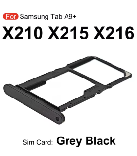 For Samsung Galaxy Tab A9+ Plus SM-X210 SM-X215 Black Sim Card Holder Tray