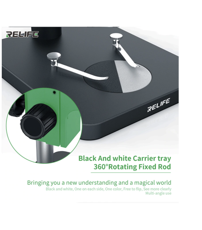 RELIFE RL-M3T-B1 Trinocular Stereo Microscope 7X-45X Zoom